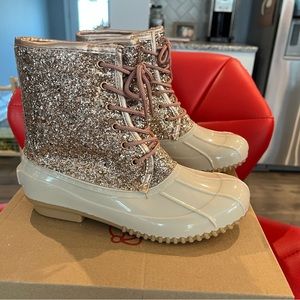 Sugar Rose Gold Boots